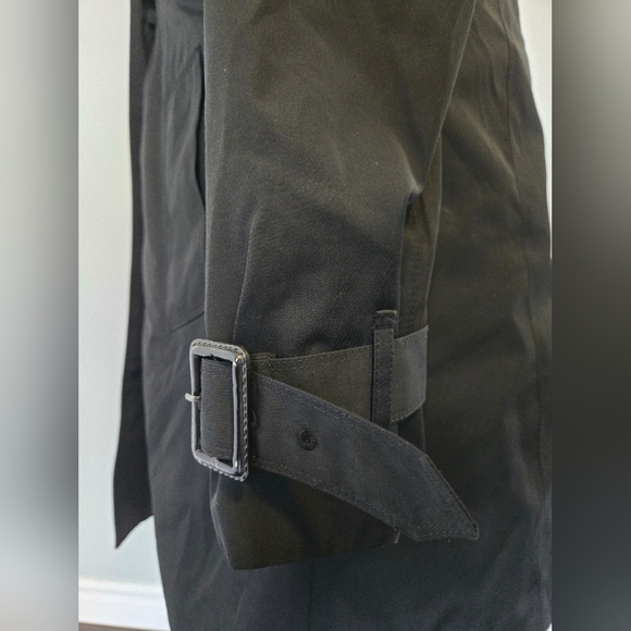 London Fog Heritage Black Trench Coat with Removable Quilted Liner Size M - Picture 5 of 11